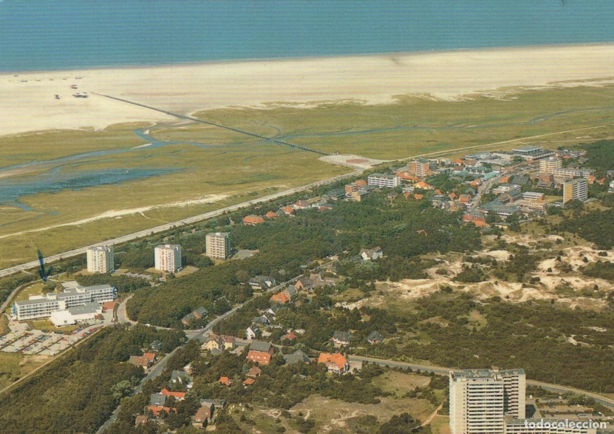 Postales: Germany St Peter Ording Aerial View North Sea Spa Town Beach Landscape *YBA595