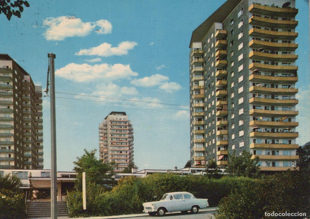 Postales: Germany Ulm Donau Neue Hochh&auml;user Modern Architecture 1960s Car *YBA608