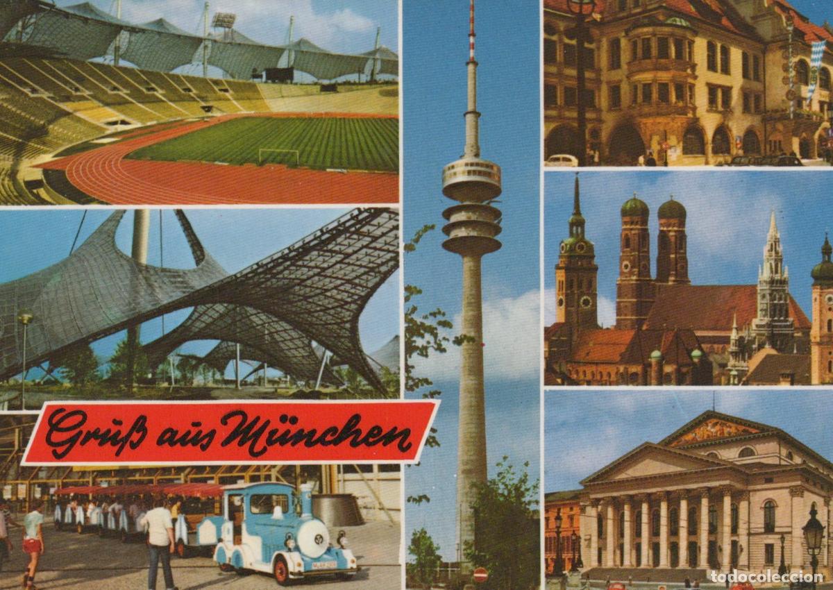 Postales: Germany Muenchen Munich Olympic Stadium Tower Hofbr&auml;uhaus National *YBA784