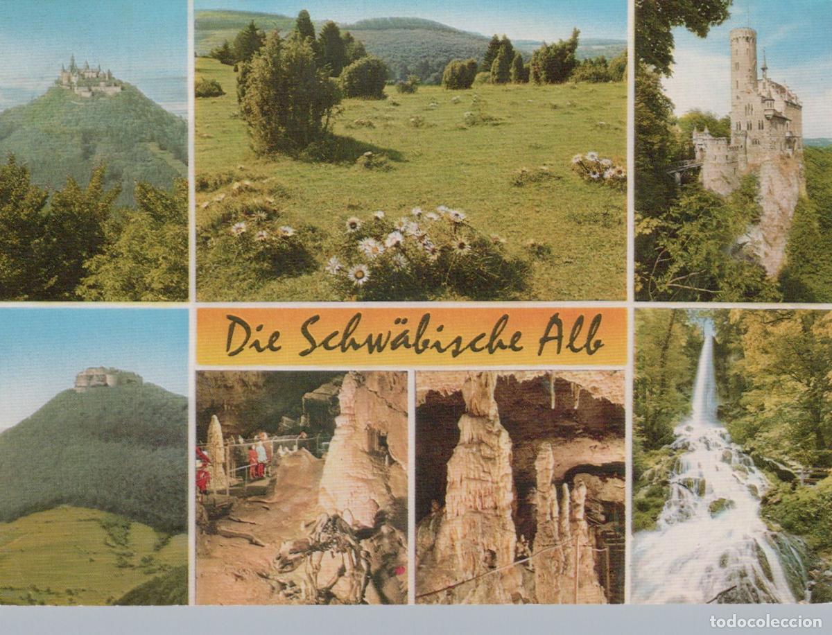 Postais: Germany Aalen Schw&auml;bische Alb Hohenzollern Lichtenstein Castles Caves *YBA601