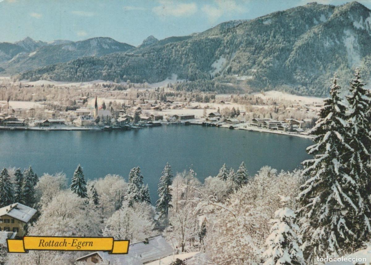 Postais: Germany Tegernsee Rottach Egern Winter View of Lake With Mountains *YBA747