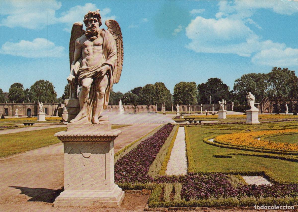 Postais: Germany Hannover Herrenhausen Gardens Saturn With Bell Fountain Statue *YBA624