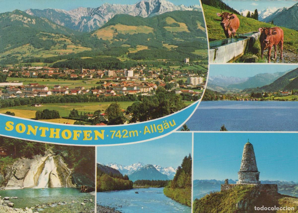 Postais: Germany Sonthofen Allg&auml;u Panoramic Views Mountains River Waterfall *YBA542