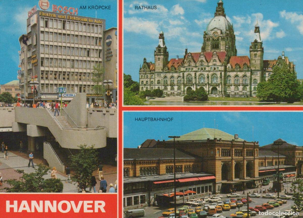 Postais: Germany Hannover City Views Kr&ouml;pcke Rathaus Hauptbahnhof *YBA626