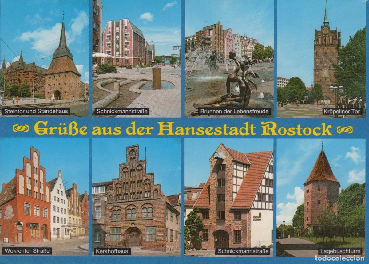 Postales: Germany Rostock Steintor Schnickmannstra&szlig;e Brunnen der Lebensfreude *YBA751
