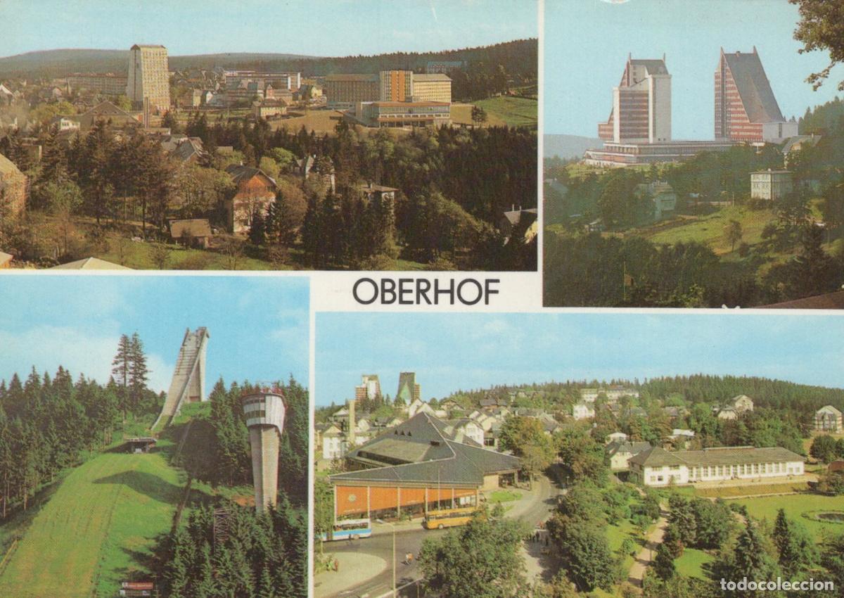 Postales: Germany Oberhof Interhotel Panorama Rennsteig Ski Jump and Town Views *YBA628
