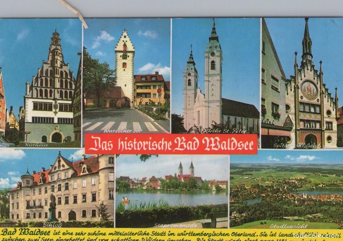 Postales: Germany Bad Waldsee Multi View Rathaus Wurzacher Tor St Peter Church *YBA851