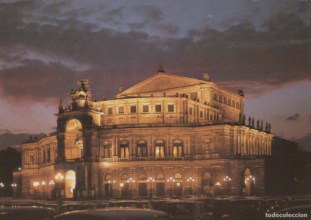 Postales: Germany Dresden Semperoper Opera House At Night Illuminated Architecture *YBA855