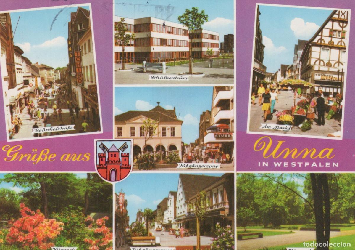 Cartes Postales: Germany Unna In Westfalen Multi View Bahnhofstra&szlig;e Schulzentrum am Markt *YBA609