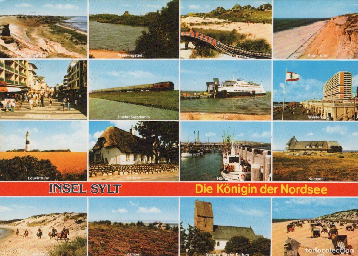 Cartes Postales: Germany Sylt Island Multi View Hindenburgdamm Westerland List *YBA640