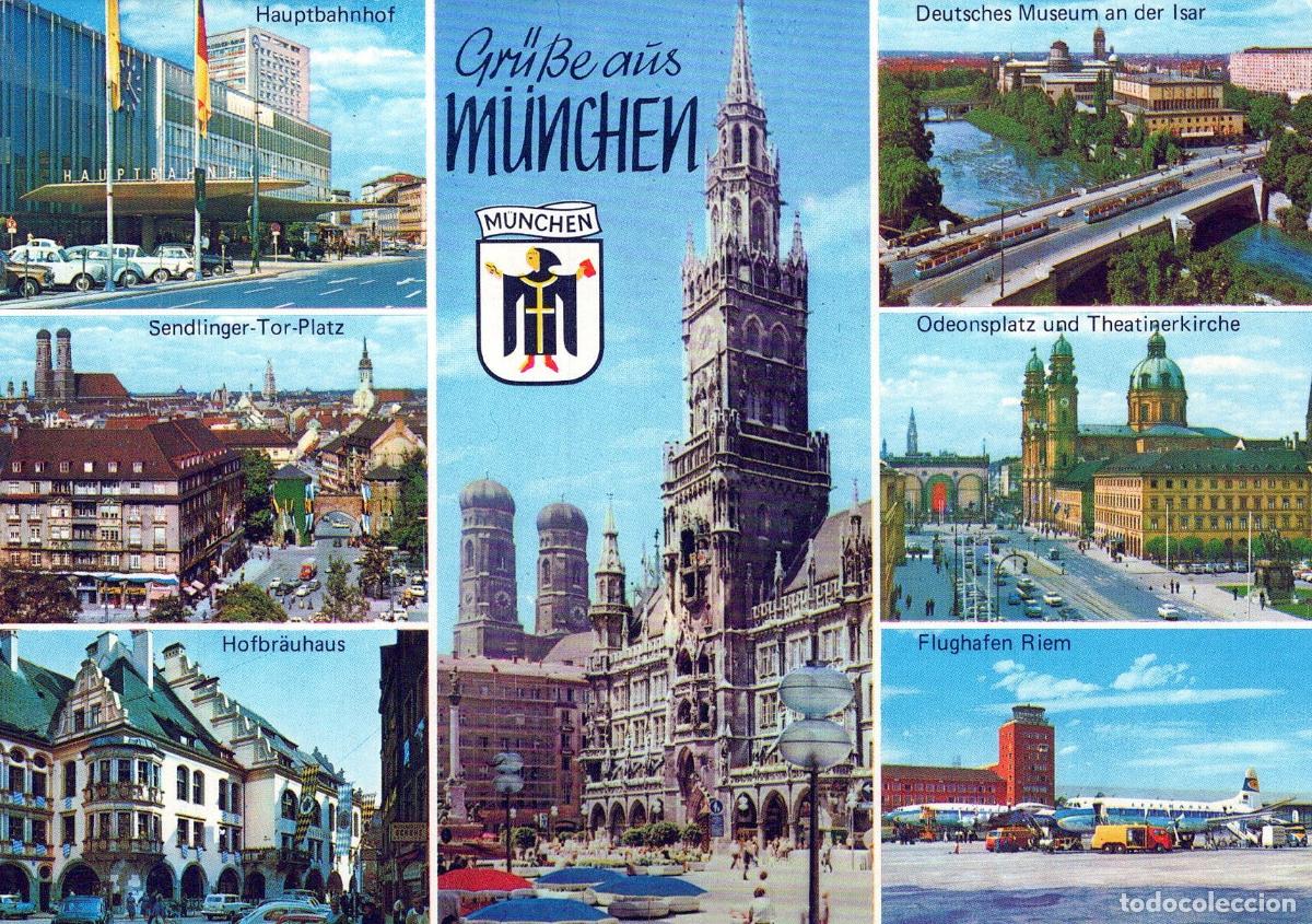 Postales: Germany Muenchen Munich Multi View Hauptbahnhof Deutsches Museum *YBA767 - Foto 3