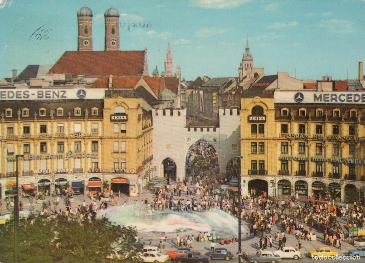 Cartes Postales: Germany Muenchen Munich Karlsplatz Stachus With Karlstor Gate and *YBA769
