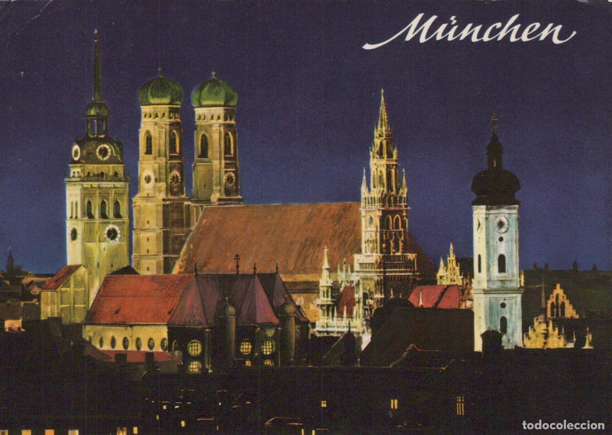 Postkarten: Germany Muenchen Munich Cityscape At Night With Frauenkirche and Other *YBA779