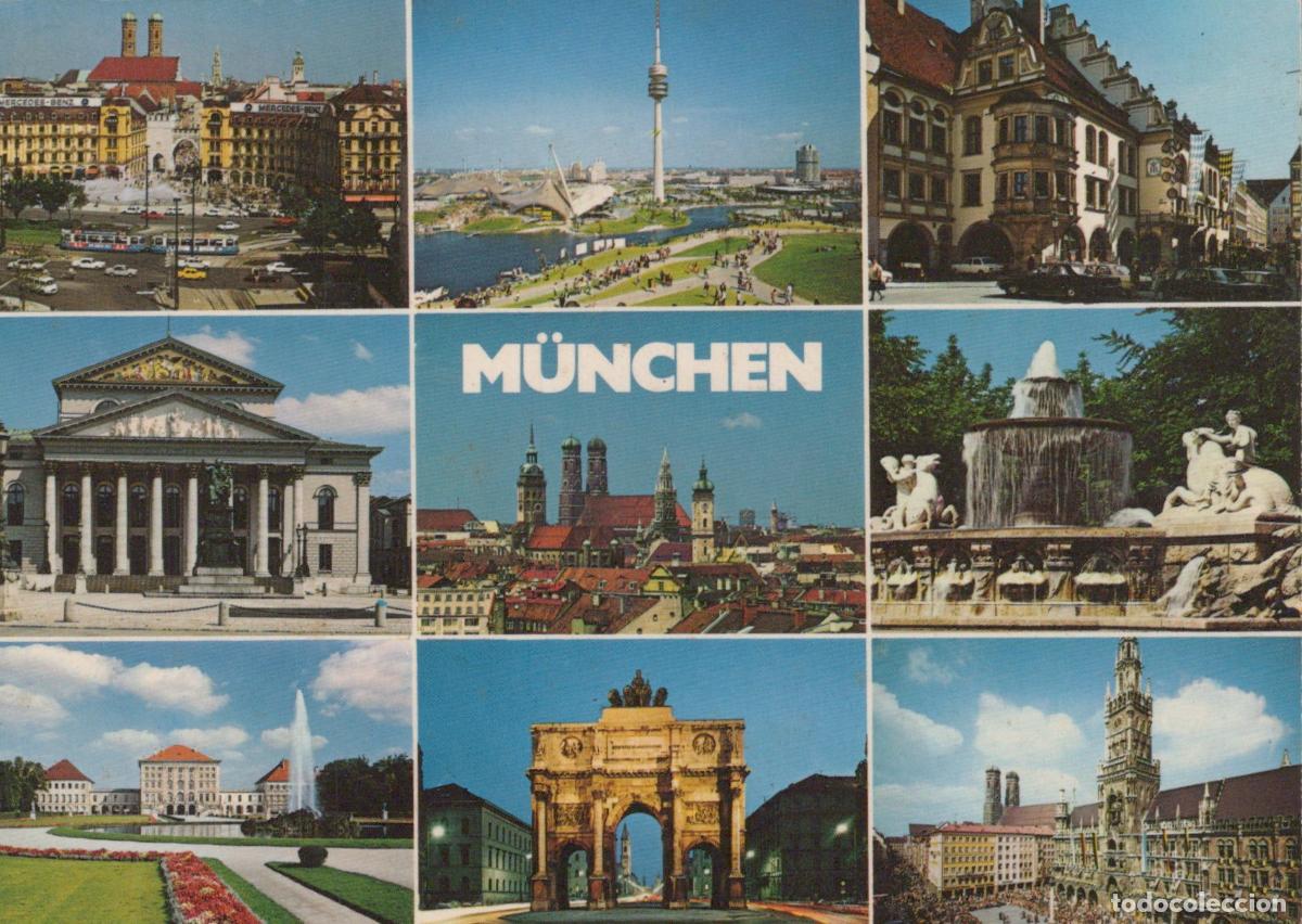 Postkarten: Germany Muenchen Munich City Collage With Olympic Park Nymphenburg *YBA783