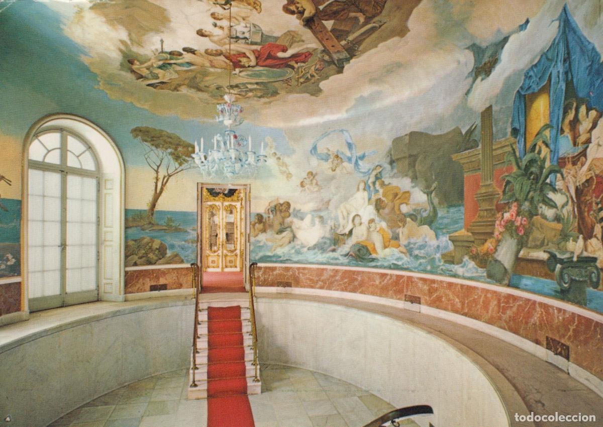 Postkarten: Germany Herrenchiemsee Royal Castle Bad Grand Staircase With Murals *YBA787
