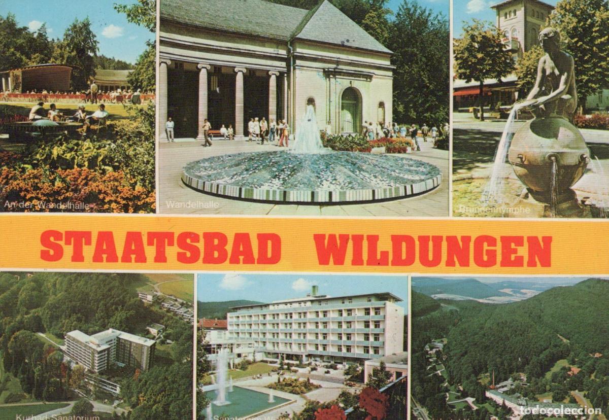 Postkarten: Germany Bad Wildungen Staatsbad Wildungen Multi View Wandelhalle Kurhaus *YBA885