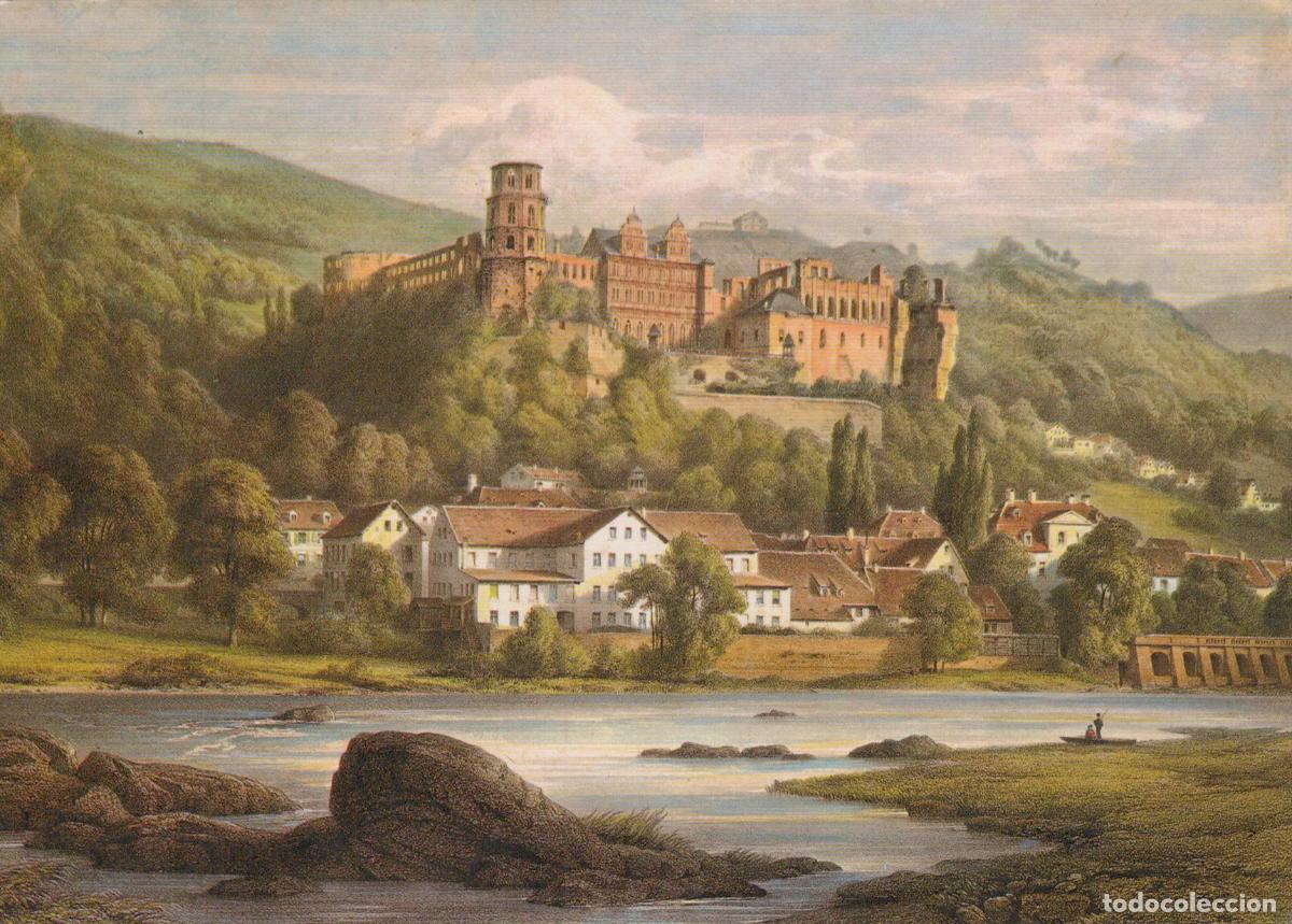 Postais: Germany Heidelberg Castle and Neckar River View *YBA674