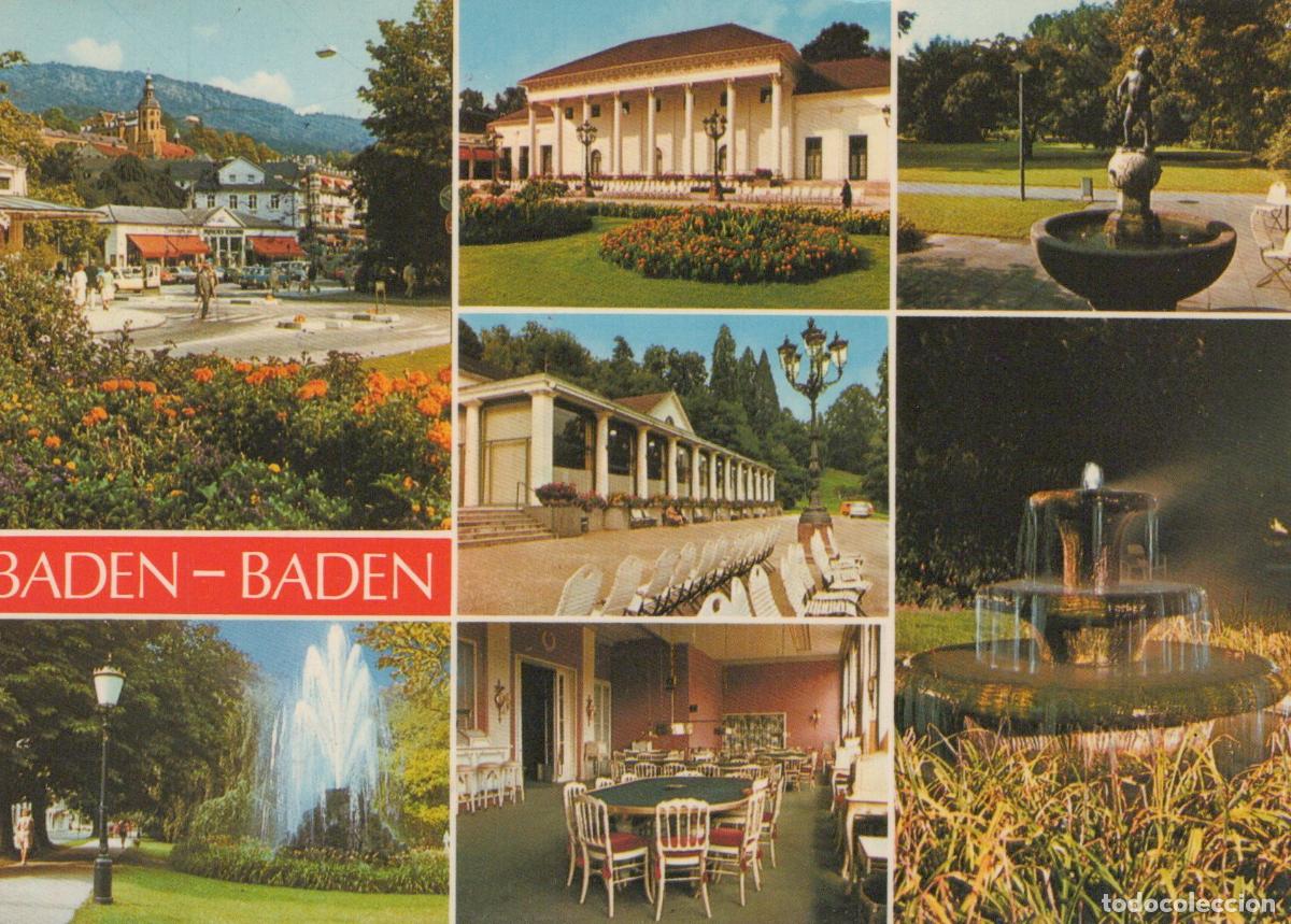 Cartoline: Germany Baden Baden Baden Multi View Kurhaus Trinkhalle Fountains Park *YBA899