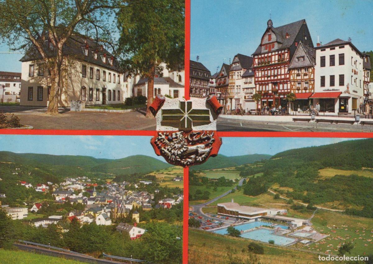 Cartoline: Germany Alf Bullay Adenau Eifel Multi View Townscape With Buildings and *YBA805