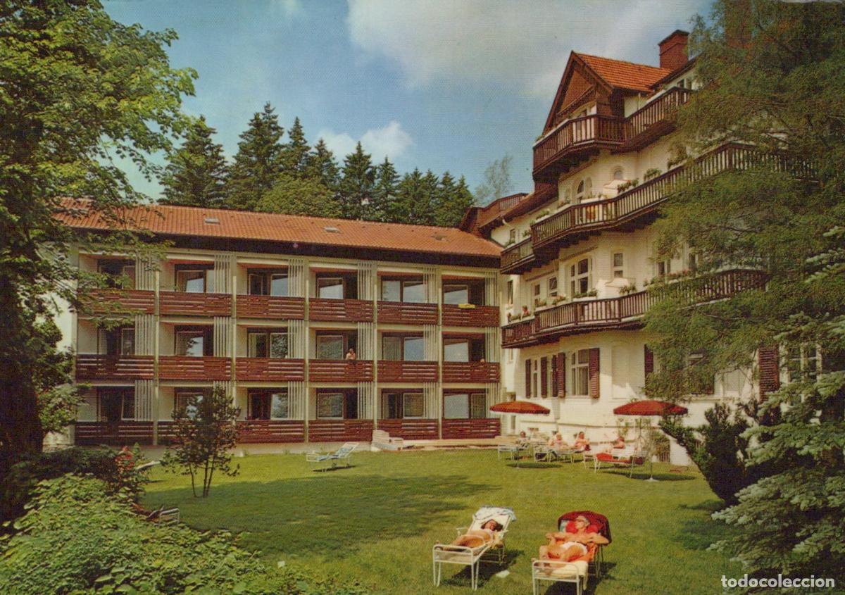 Cartoline: Germany Bad W&ouml;rishofen Kurpark Sanatorium People Relaxing On Lawn *YBA901