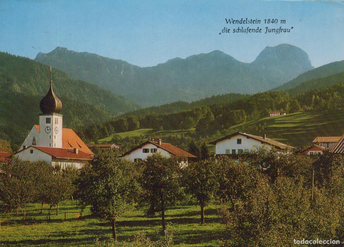 Postales: Germany Bad Feilnbach Village Church and Wendelstein Mountain Bavarian *YBA811