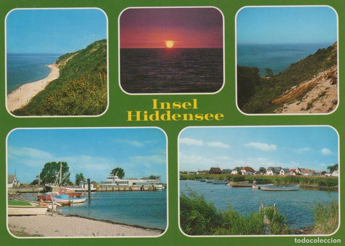 Postales: Germany Hiddensee Insel Coastal Views Sunset Harbor Boats Village *YBA688