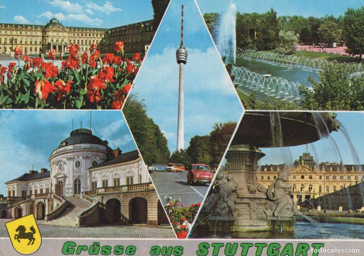Postcards: Germany Stuttgart Palace TV Tower Fountains and Architecture Views *YBA651