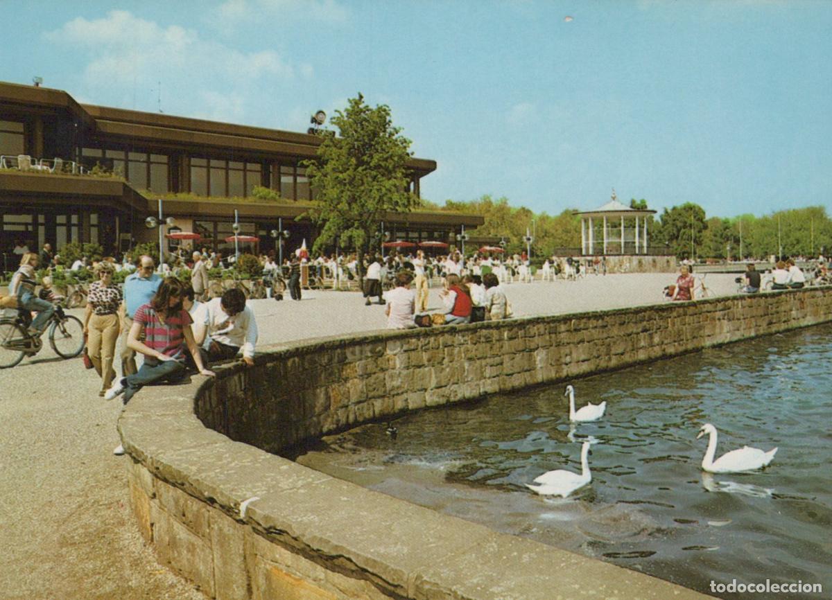 Postais: Germany Hannover Maschsee Lake Casino and Bandstand With Swans and *YBA692