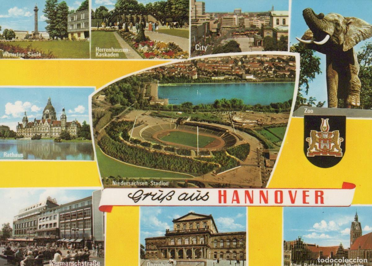 Postkarten: Germany Hannover Multi View of With Various Landmarks and the Unposted *YBA694