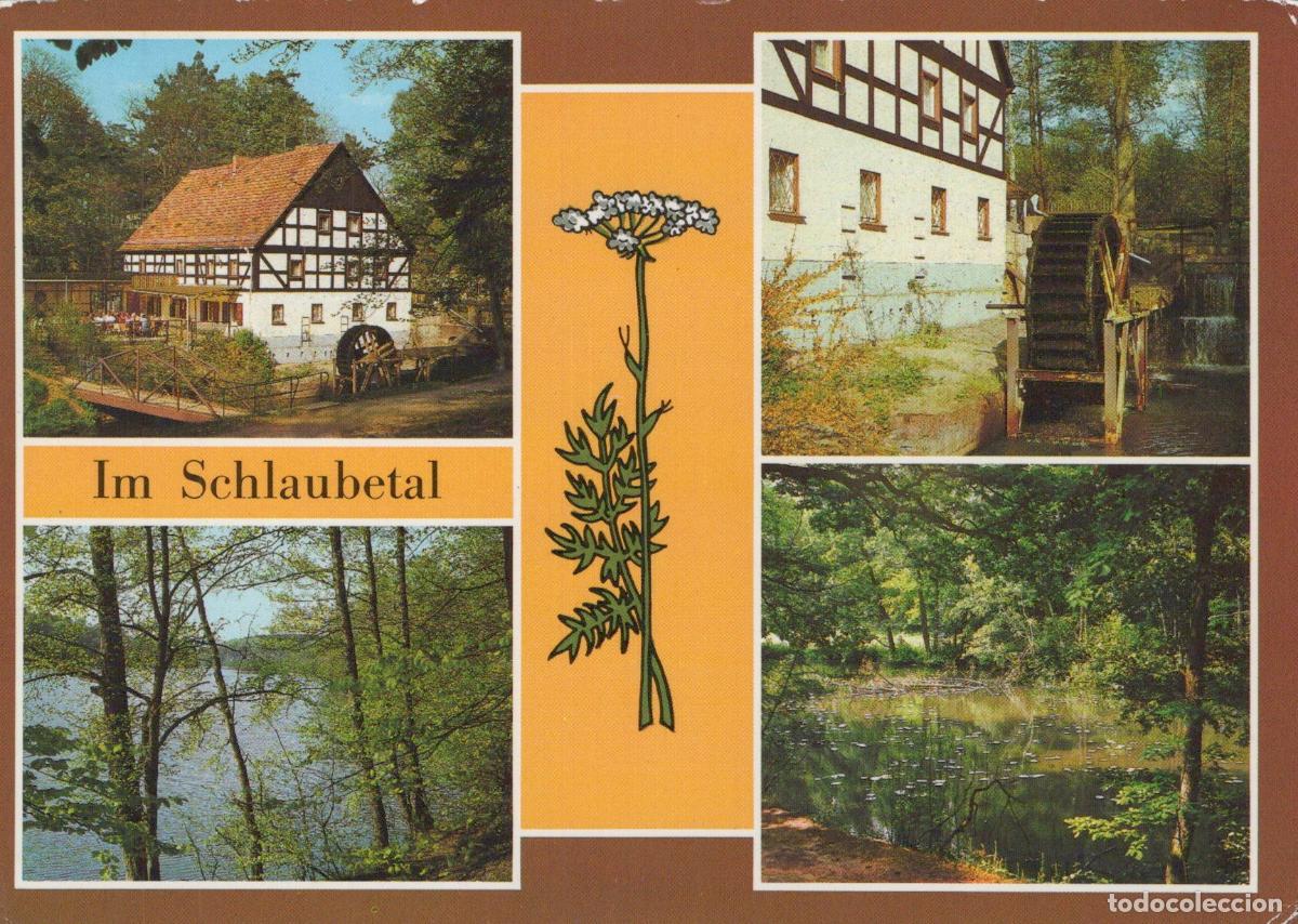 Postcards: Germany Ahrensdorf Schlaubetal Historic Watermill Lake and Forest *YBA868