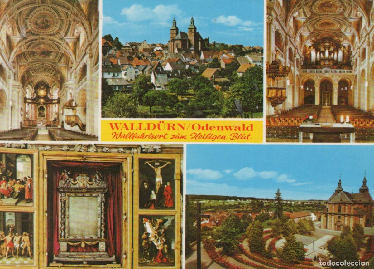Postcards: Germany Aalen Walld&uuml;rn Odenwald Baroque Church and Town View *YBA980