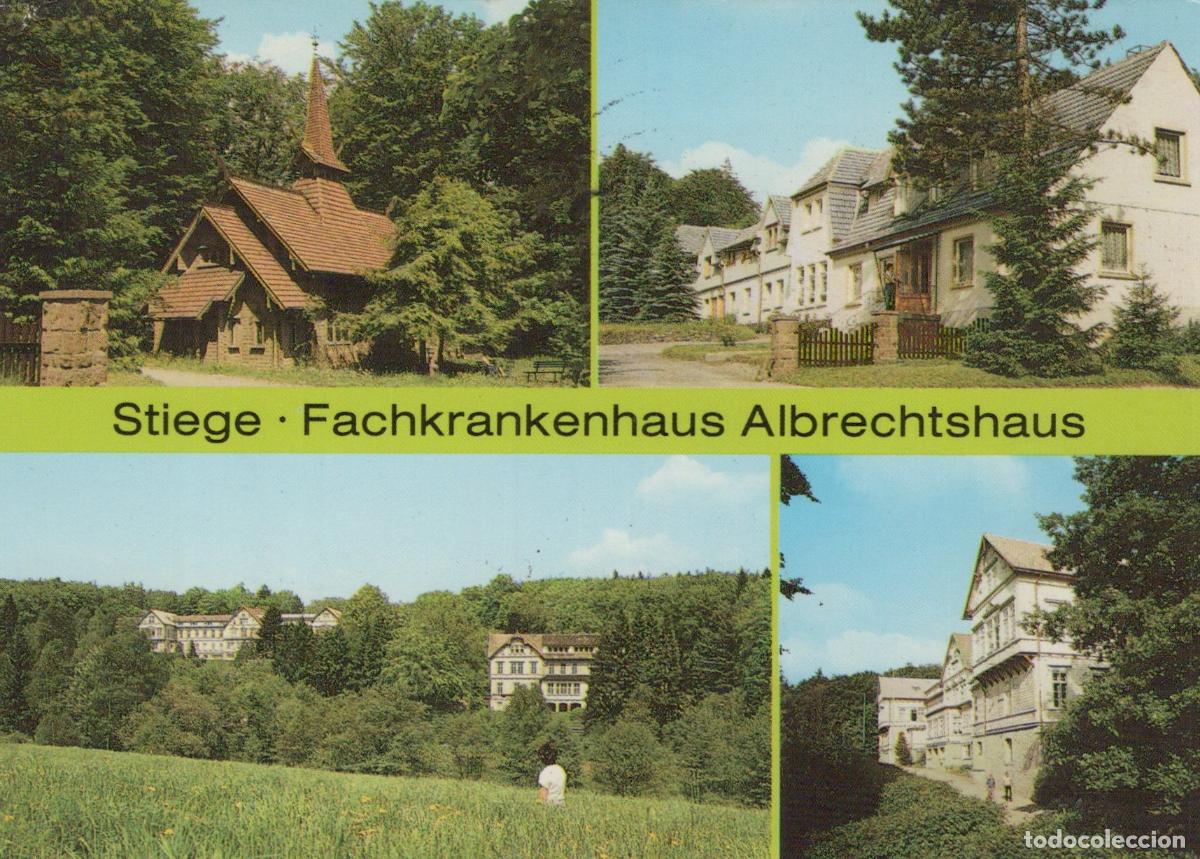 Postcards: Germany Aken Collage of Fachkrankenhaus Albrechtshaus and A Church in *YBA718