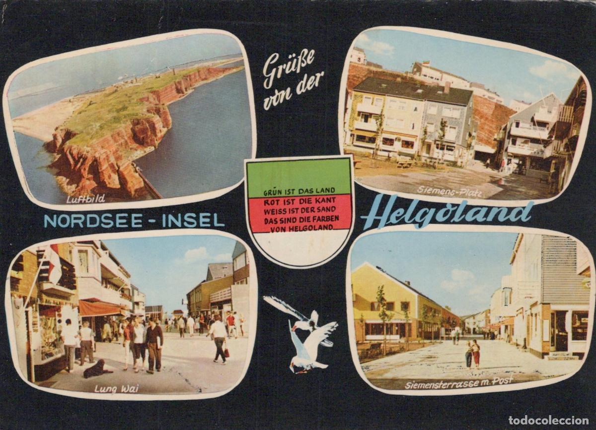 Postcards: Germany Helgoland Island Aerial View Siemens Platz Lung Wai *YBA673