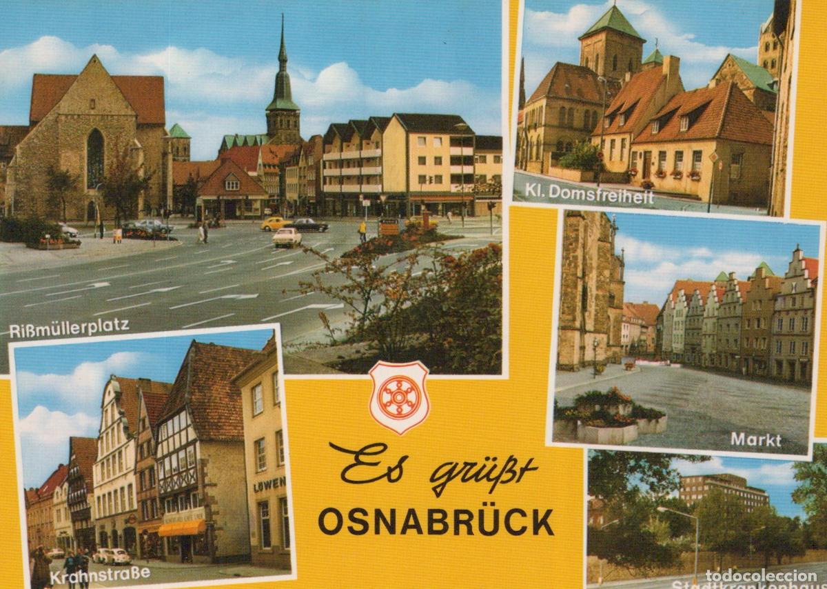 Postcards: Germany Alfeld Osnabr&uuml;ck Multi View Ri&szlig;m&uuml;llerplatz Kl Domsfreiheit Markt *YBA988