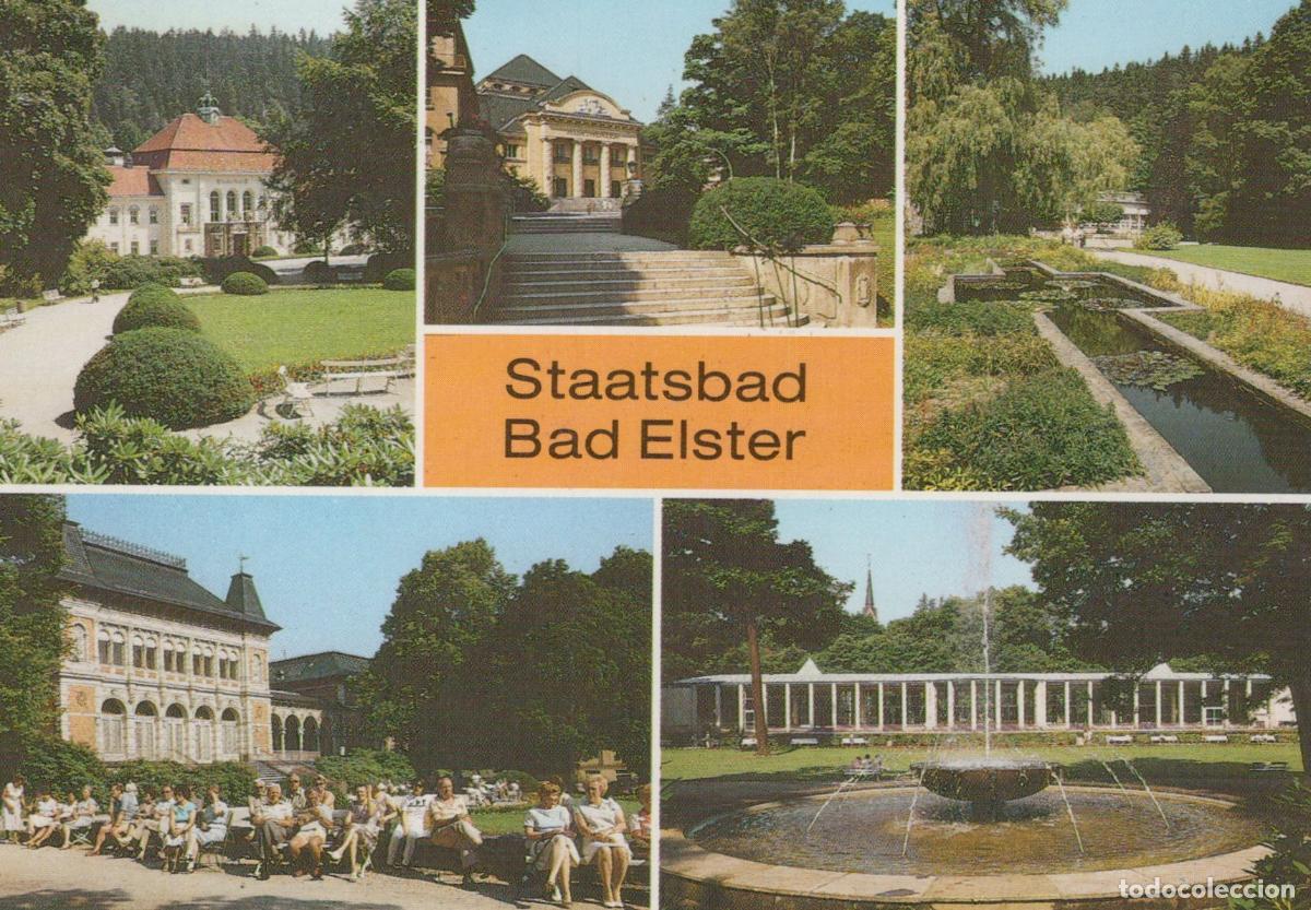 Cartes Postales: Germany Bad Elster Staatsbad Spa Town Collage Architecture Park *YBA677