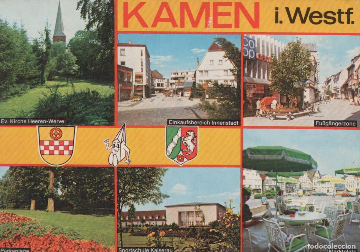 Cartes Postales: Germany Kamen I Westf Multi View With Church City Center Park *YBA681