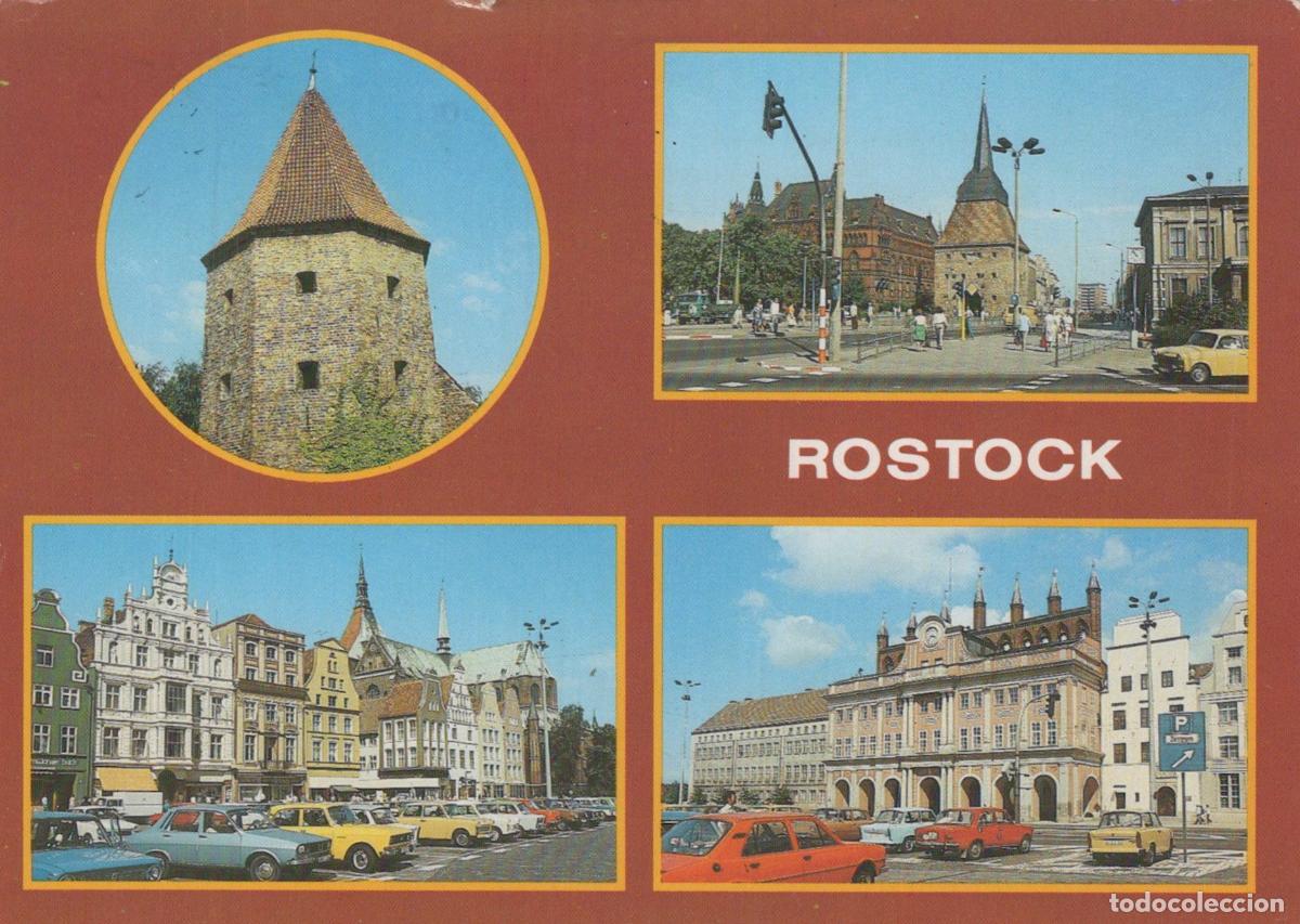Cartes Postales: Germany Rostock Multi View Cityscape Architecture Historic Buildings *YBA752