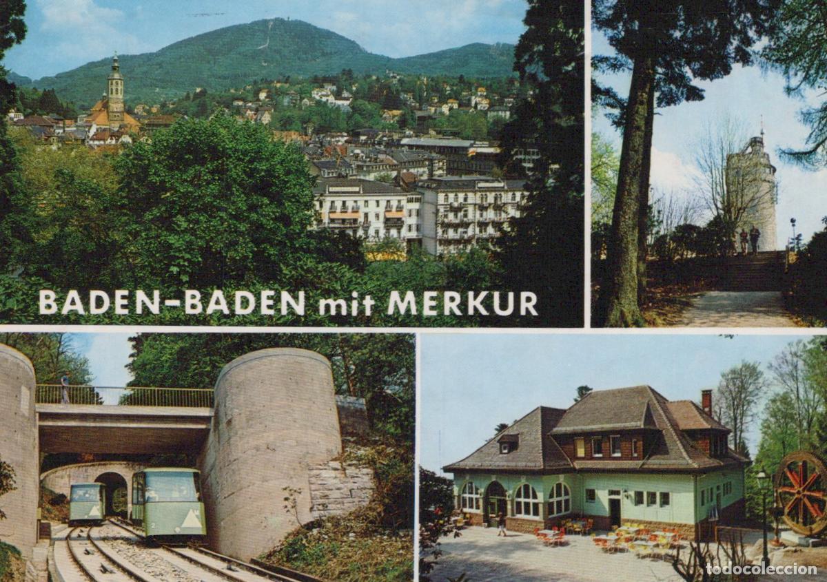 Cartes Postales: Germany Baden Baden Baden With Merkur Mountain and Funicular Railway *YBA898