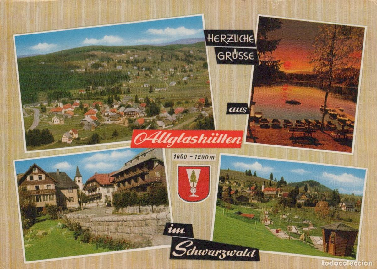 Cartes Postales: Germany Ellwangen Collage of Views of Altglash&uuml;tten and A Lake At Sunset *YBA689
