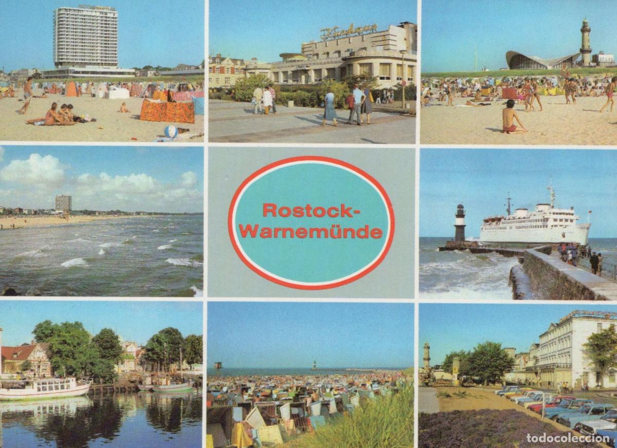 Postales: Germany Rostock Warnem&uuml;nde Multi View Beach Lighthouse Hotel Neptun *YBA758