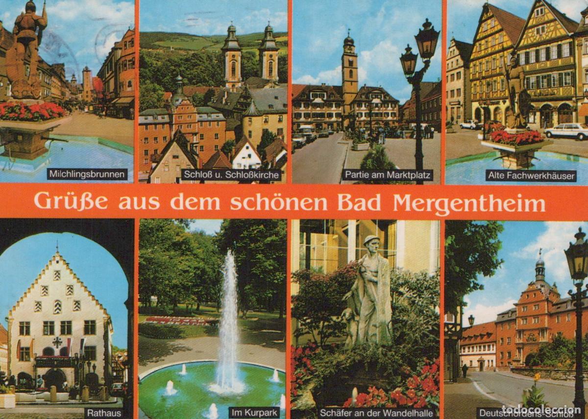 Postales: Germany Bad Mergentheim Multi View Marketplace Castle Half Timbered *YBA764