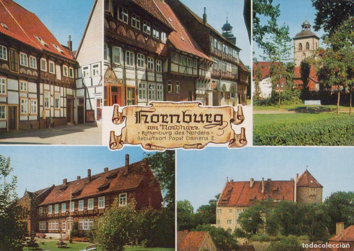 Postales: Germany Hornburg Historic Half Timbered Buildings Castle and Church *YBA701