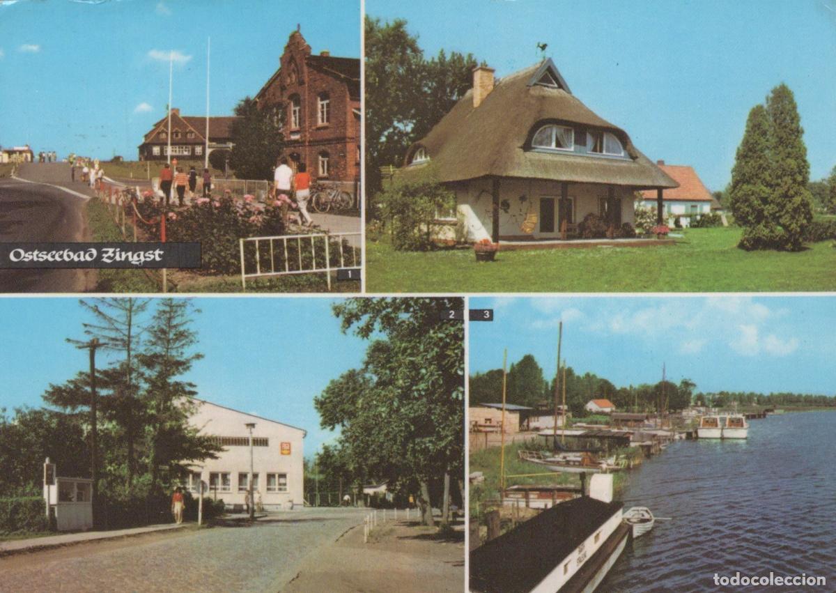 Postales: Germany Zingst Ostseebad Coastal Town Scenes Thatched House Harbor *YBA705
