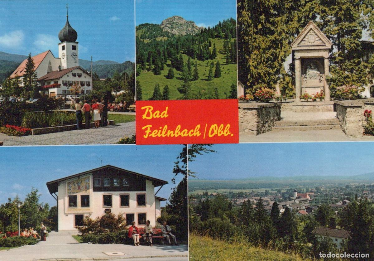 Cartoline: Germany Miesbach Bad Feilnbach Multi View Church Landscape Architecture *YBA812