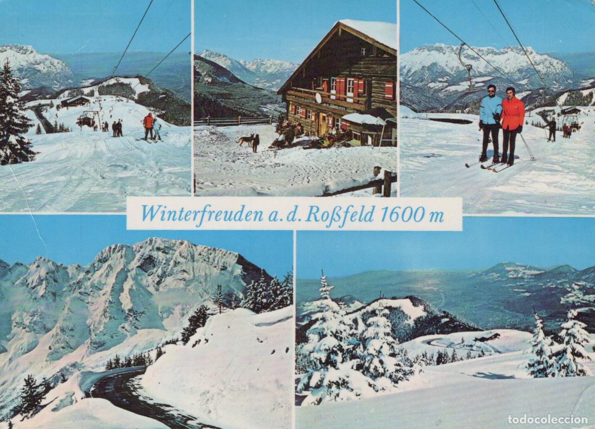 Cartoline: Germany Berchtesgaden Winter Sports At Ro&szlig;feld 1600m Skiing Mountain *YBA930