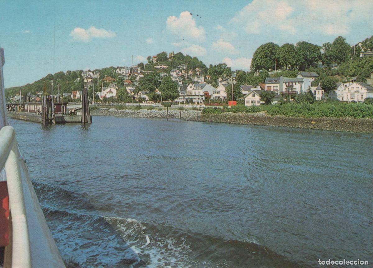 Postales: Germany Blankenese Elbe River View With Waterfront Houses *YBA913
