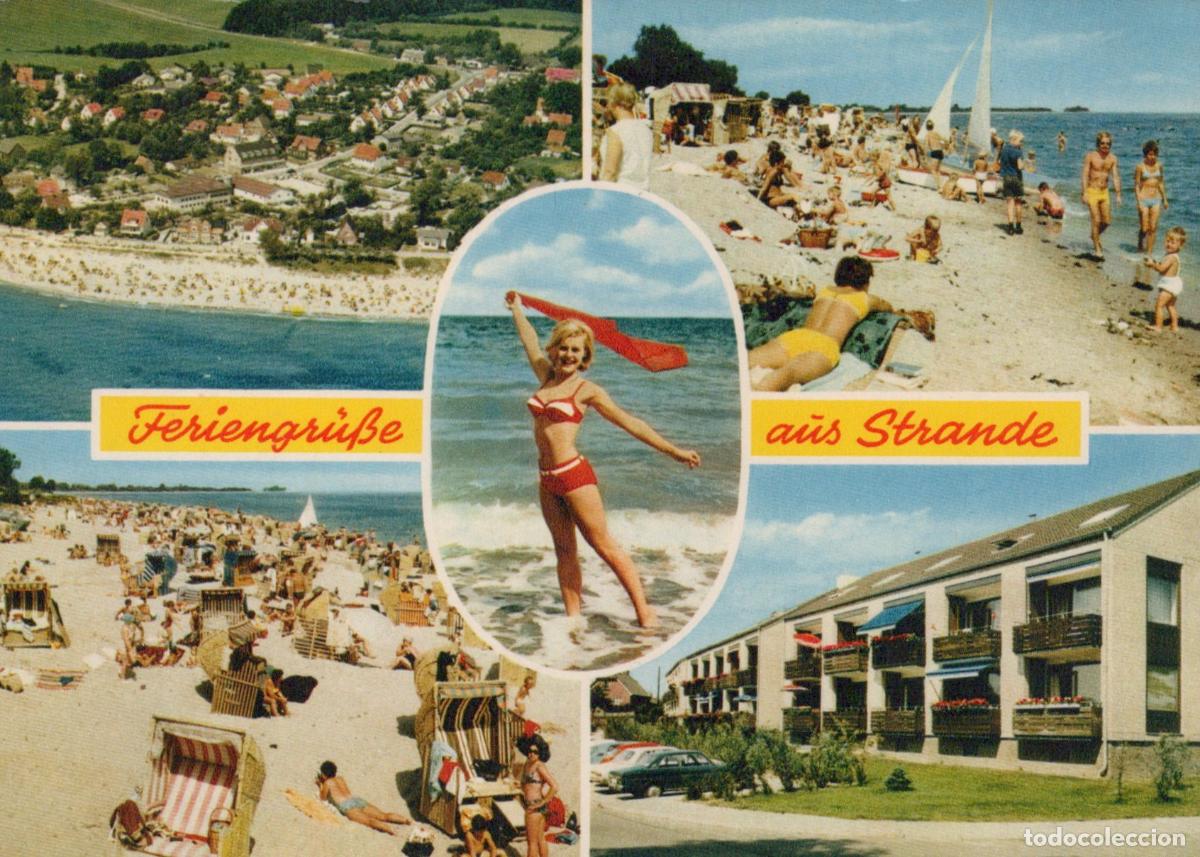 Cartes Postales: Germany Ahrensburg Collage of Beach Scenes and Buildings in Strande *YBA719