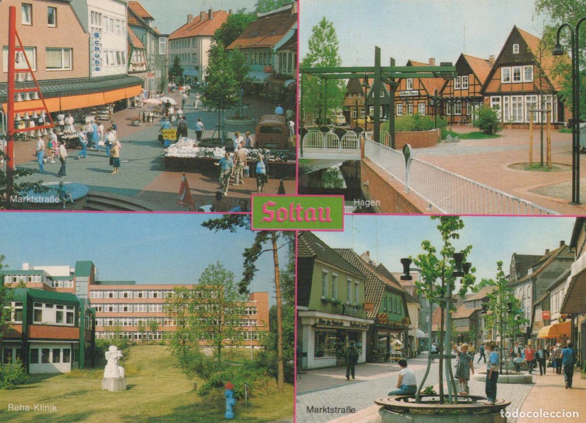 Cartes Postales: Germany Soltau Multi View Marktstra&szlig;e H&auml;gen Reha Klinik Street Scenes *YBA725
