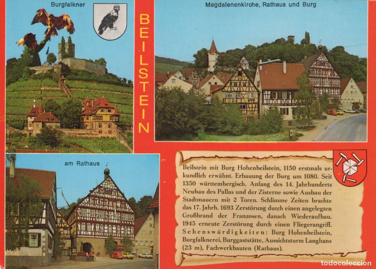 Cartes Postales: Germany Aalen Beilstein Burgfalknerei Magdalenenkirche Rathaus Burg *YBA927
