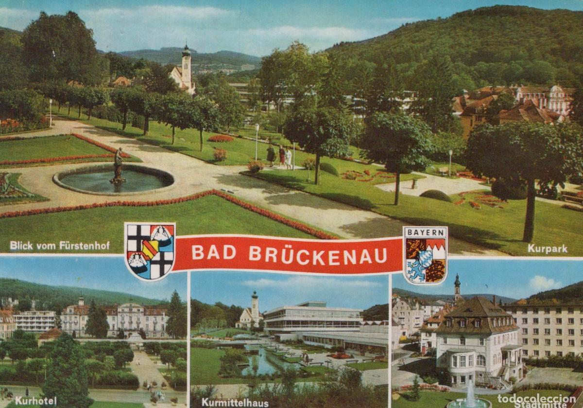 Postales: Germany Bad Br&uuml;ckenau Kurpark Kurhotel Kurmittelhaus Stadtmitte Multi *YBA821